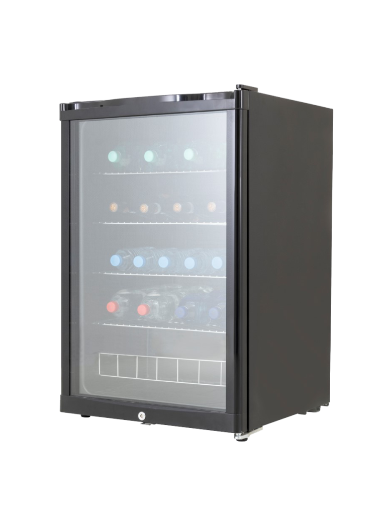 Réfrigérateur porte vitrée - 130 litres - 1 porte - Noir - Husky - KK111-BK-NL-HU