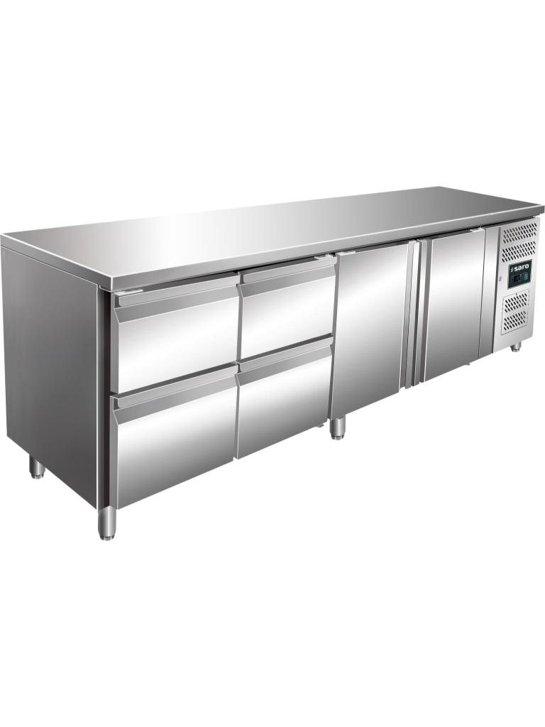 Etabli réfrigéré - 2 portes - H 95 x L 223 cm - inox - Saro - 323-10724