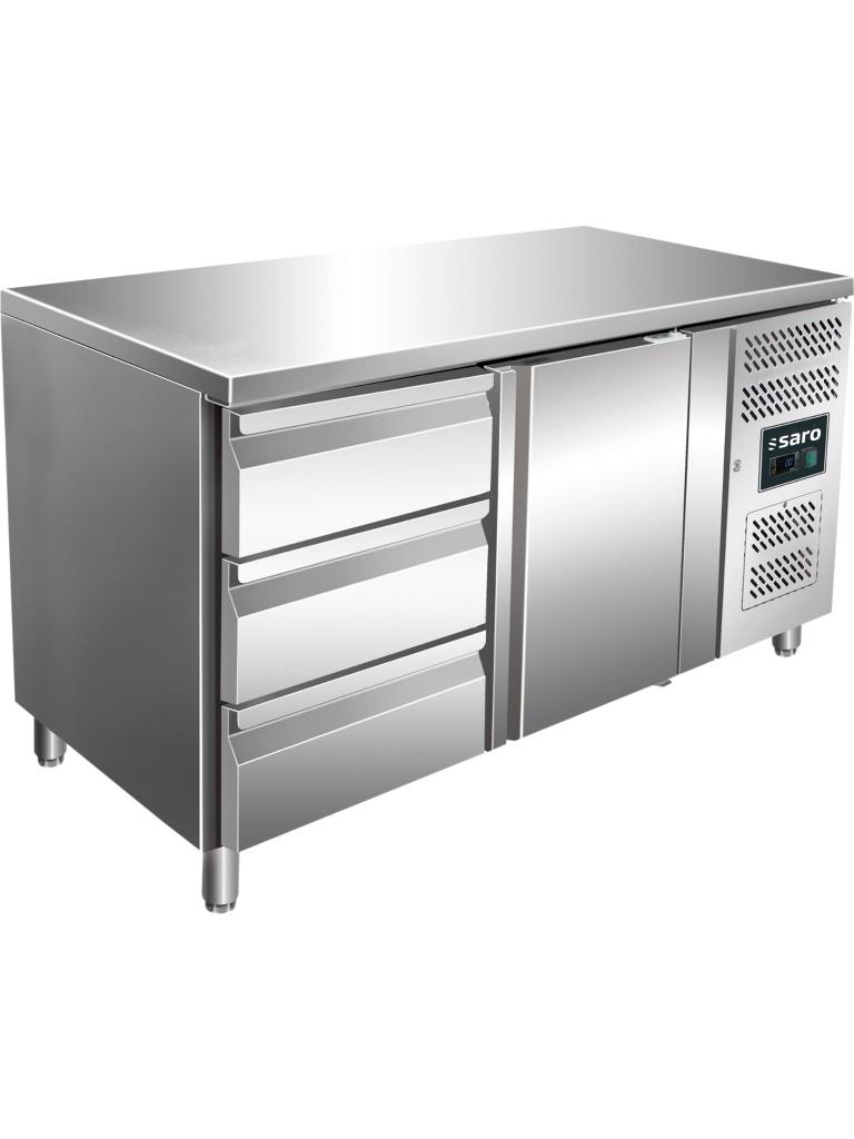 Etabli réfrigéré - 1 porte - H 95 x L 136 cm - inox - Saro - 323-10702