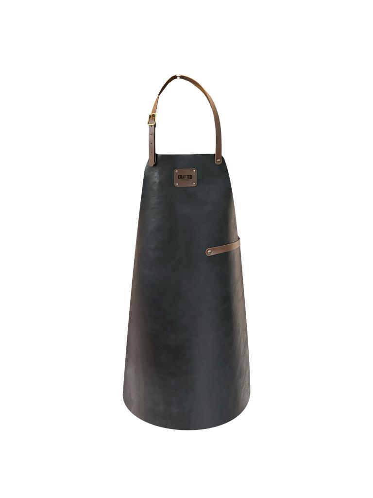 Tablier - Cuir - Noir - Cuir artisanal