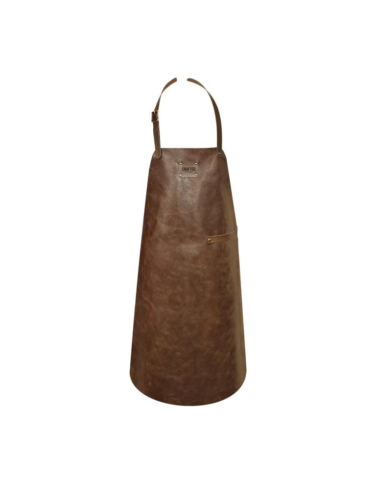 Tablier - Cuir - Marron - Cuir artisanal 