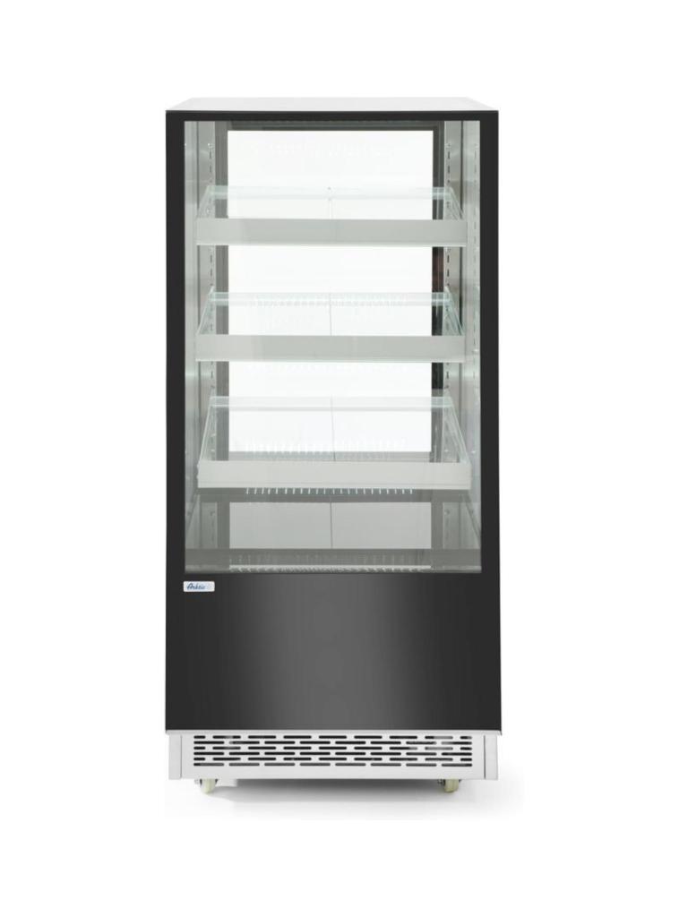 Vitrine réfrigérée 3 étagères inclinées - Inox - H 144.5 X 80.5 X 65 CM - Arktic - 233306