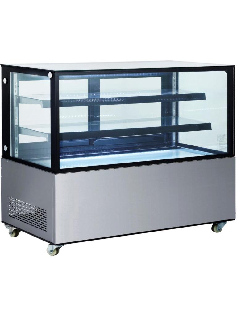 Vitrine réfrigérée 2 étagères - Inox - H 121 X 67.5 X 151.5 CM - Arktic - 233375