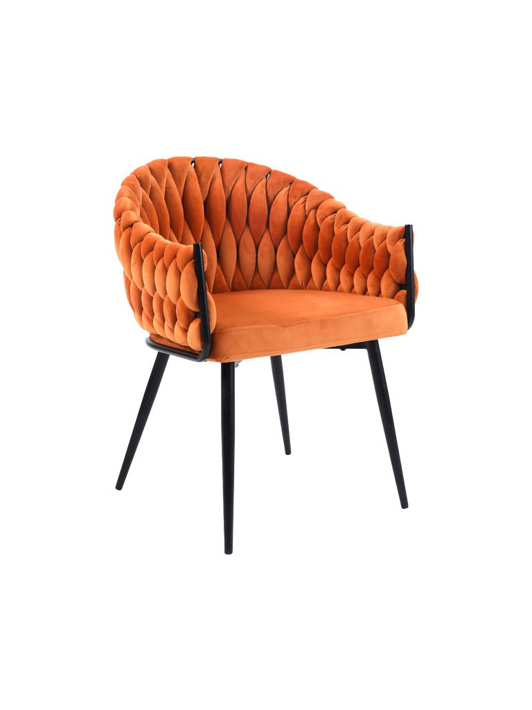 Chaise de restauration Wave - Velours Orange - G-Line
