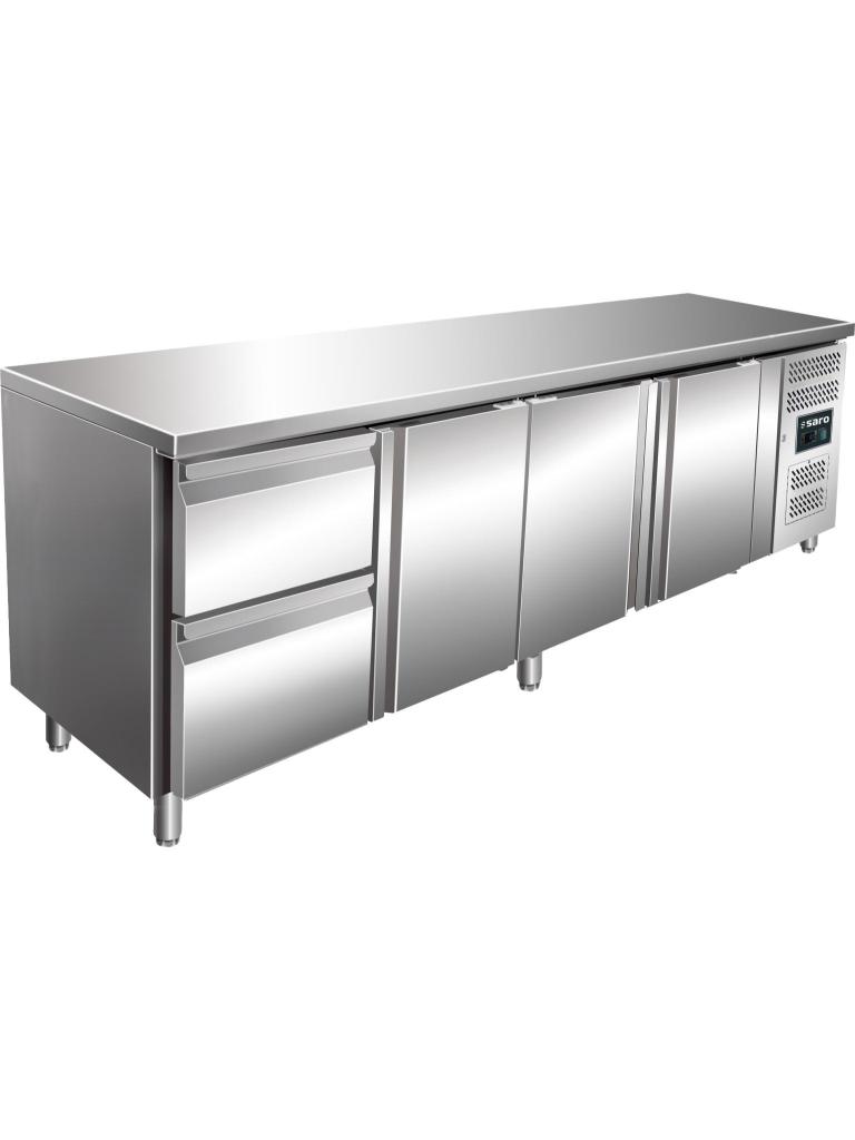 Etabli réfrigéré - 3 portes - H 95 x L 223 cm - inox - Saro - 323-10721