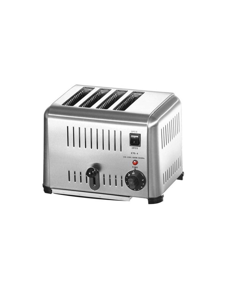 Grille-pain - 4 fentes - inox - 1800W - G-Line