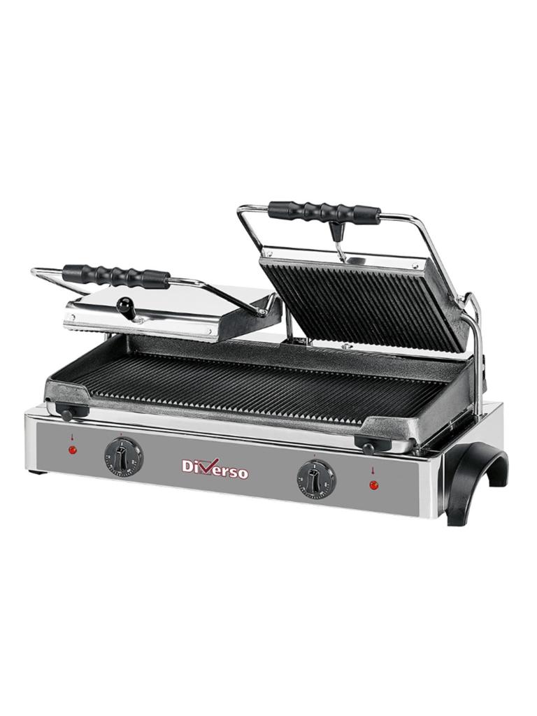 Grill de contact - Double - Nervuré - Diamant - WR-GR82-62
