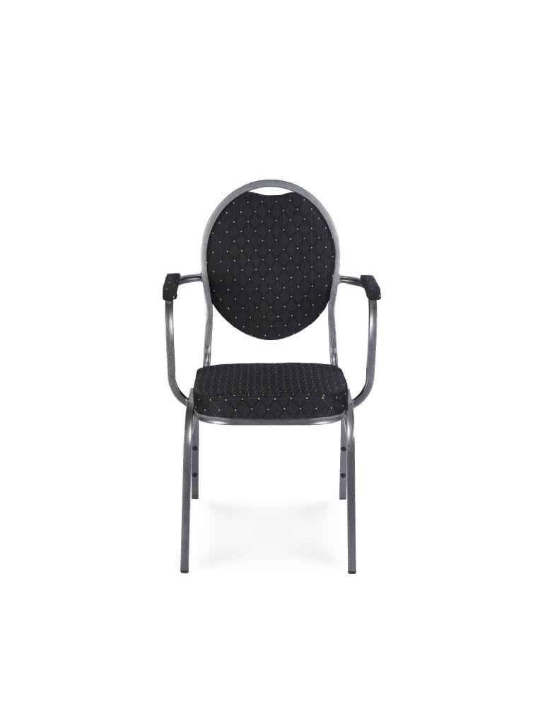 Stackchair / Chaise empilable - Havana Black - Accoudoirs - Hammertone - G-Line