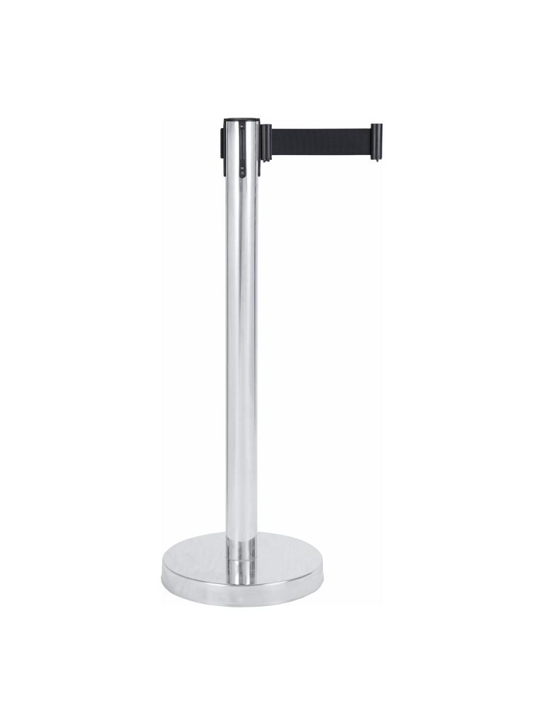 Potelet barrière inox avec tirette - Noir - G-Line