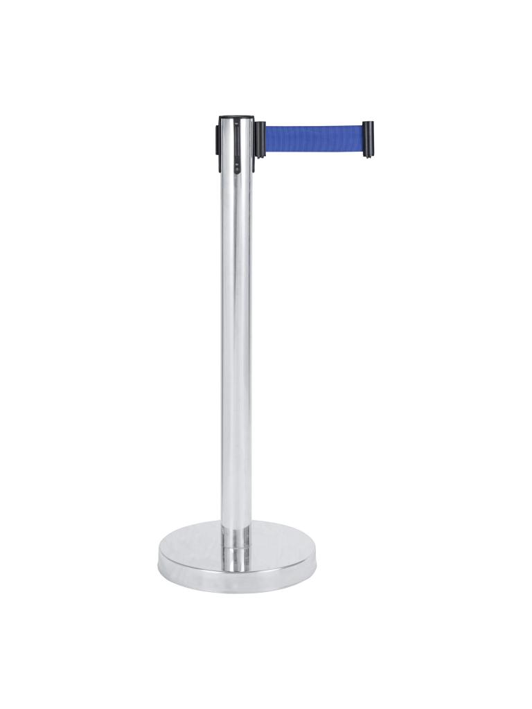Potelet barrière inox avec tirette - Bleu - G-Line