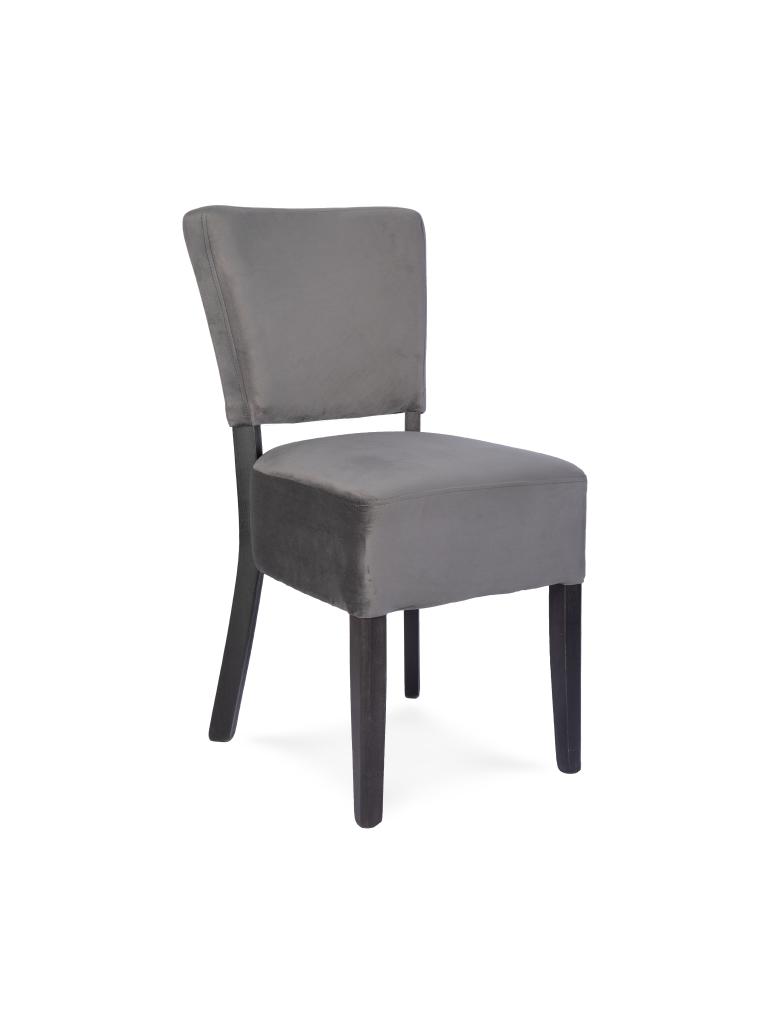 Chaise de restauration - Lisa - Velours - Gris foncé - G-Line