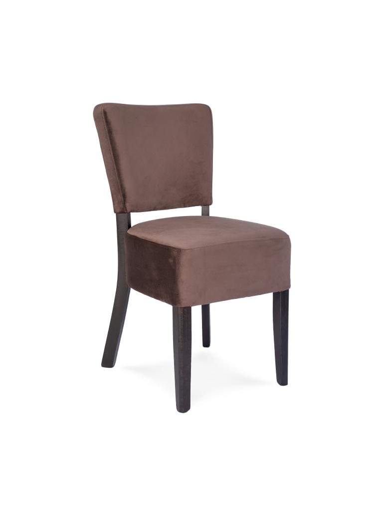 Chaise de restauration - Lisa - Velours - Marron - G-Line