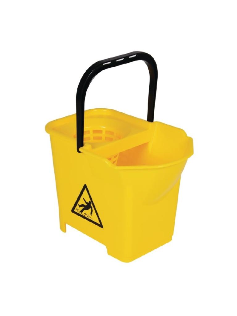 Seau à vadrouille - 14 Litres - Jaune - Polypropylène - Jantex - S223