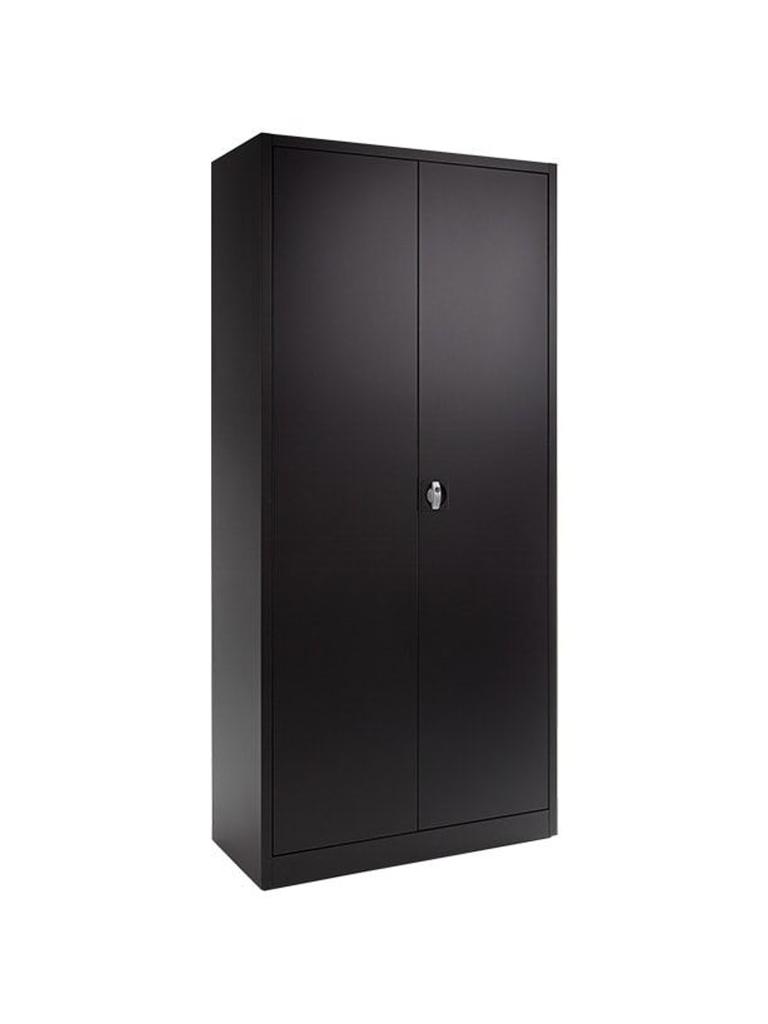 Classeur - Noir - H 180 x 80 x 38 CM - Avec serrure - FLC