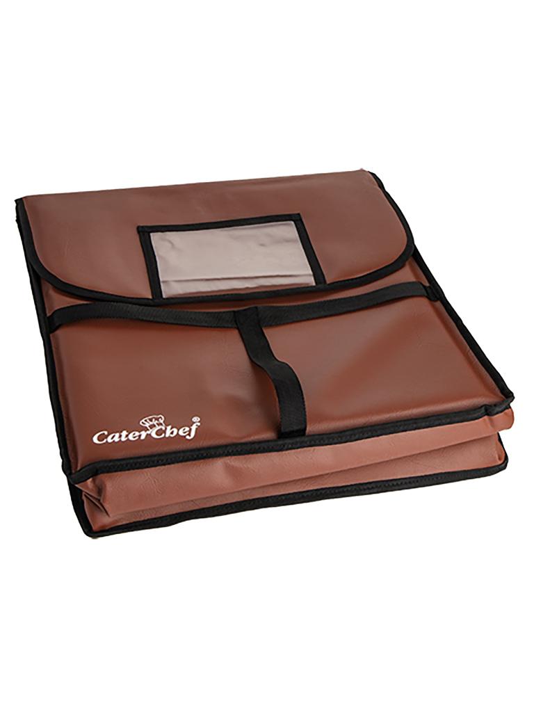 Sac Livraison Pizza - H 14 x 45 x 45 CM - 0,5 KG - Chlorure de Polyvinyle (Pvc) - Rouge - Caterchef - 072230