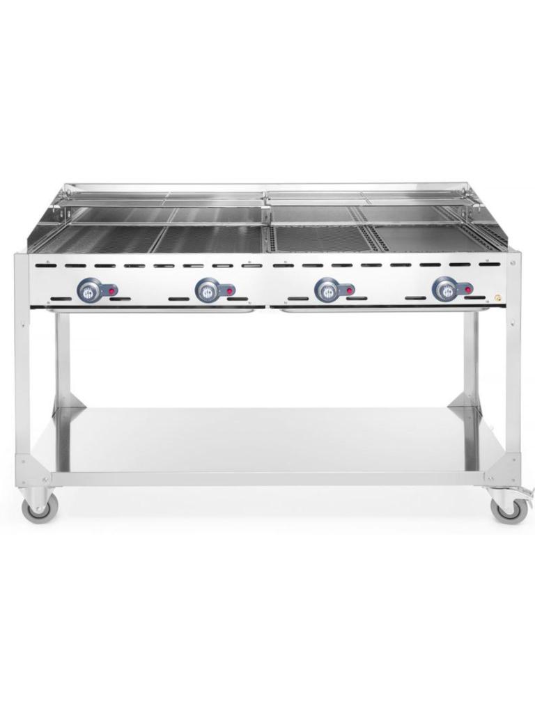 Feu vert avec feu 4 feux - Inox 180 - H 82,5 X 61,2 X 140 CM - Hendi - H149614