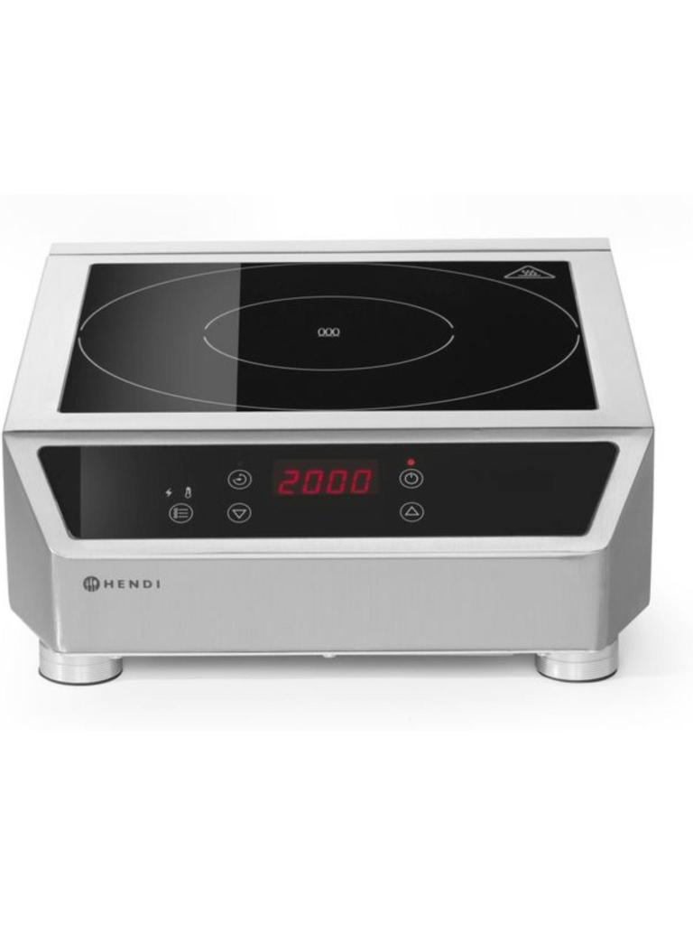 Table de cuisson à induction modèle 3500 D - Inox - H 12 X 44 X 34 CM - Hendi - H239711