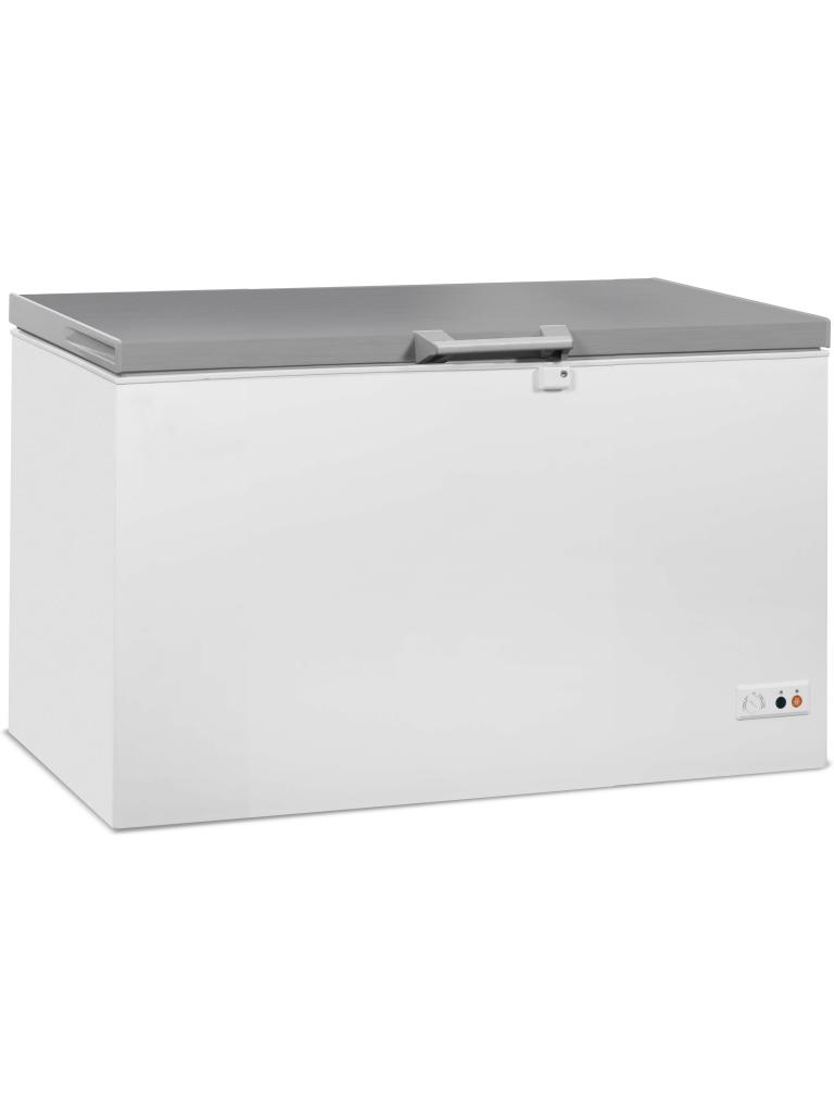 Vrieskist - RVS Deksel - 407 Liter - Wit - 230V - H 84 x B 131.6 x D 74.3 CM - Combisteel