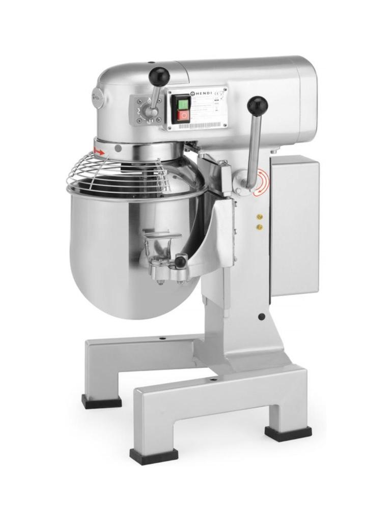 Mélangeur Planet usage intensif 10 litres - Inox 180 - H 63 X 48 X 40 CM - Hendi - 222836