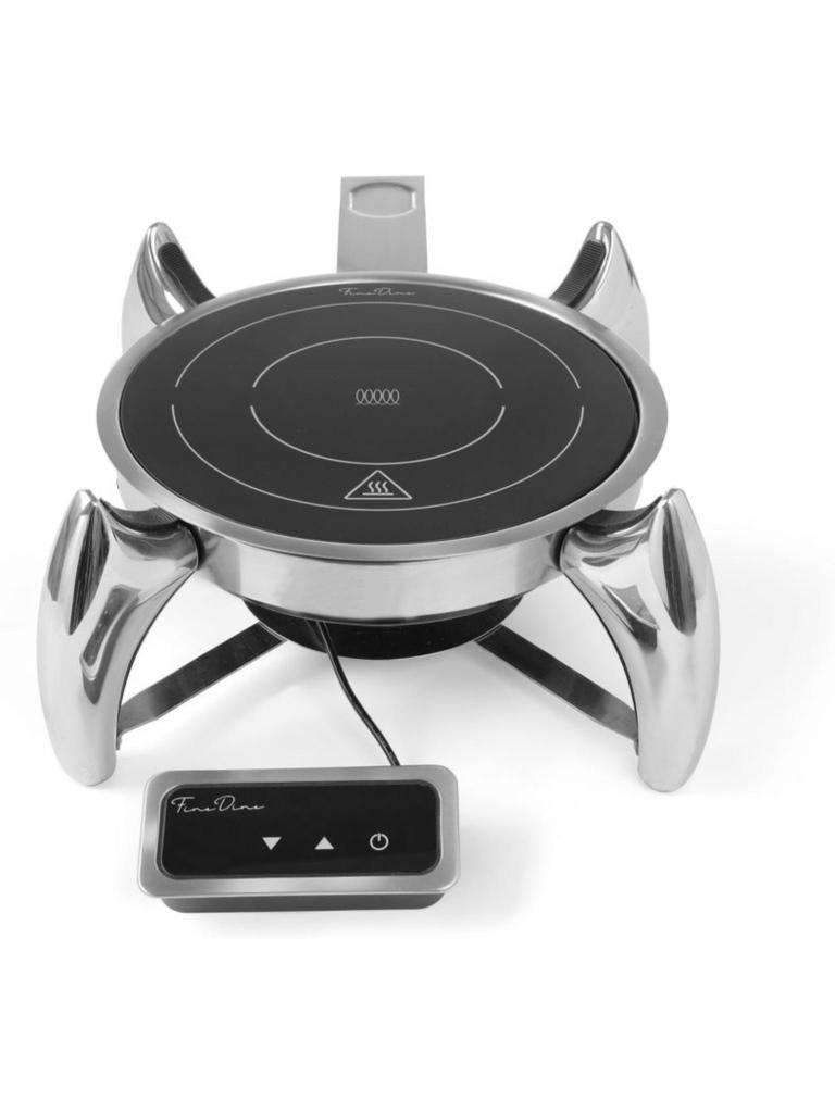Plaque de cuisson à induction 800W - H 6,8 X 24,5 CM - Fine Dine - 239193