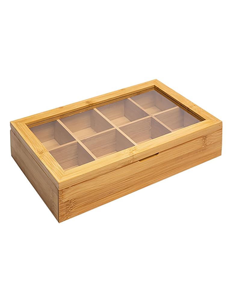 Boîte à thé - H 6.3 x 31.8 x 19.8 CM - 0.847 KG - Bambou - Westmark - 081100
