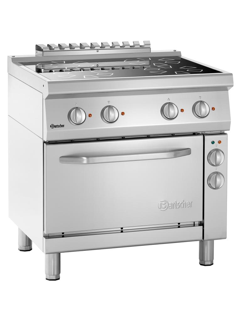 Cuisinière - 4 Foyers - Avec four - Céramique - Bartscher - 287431