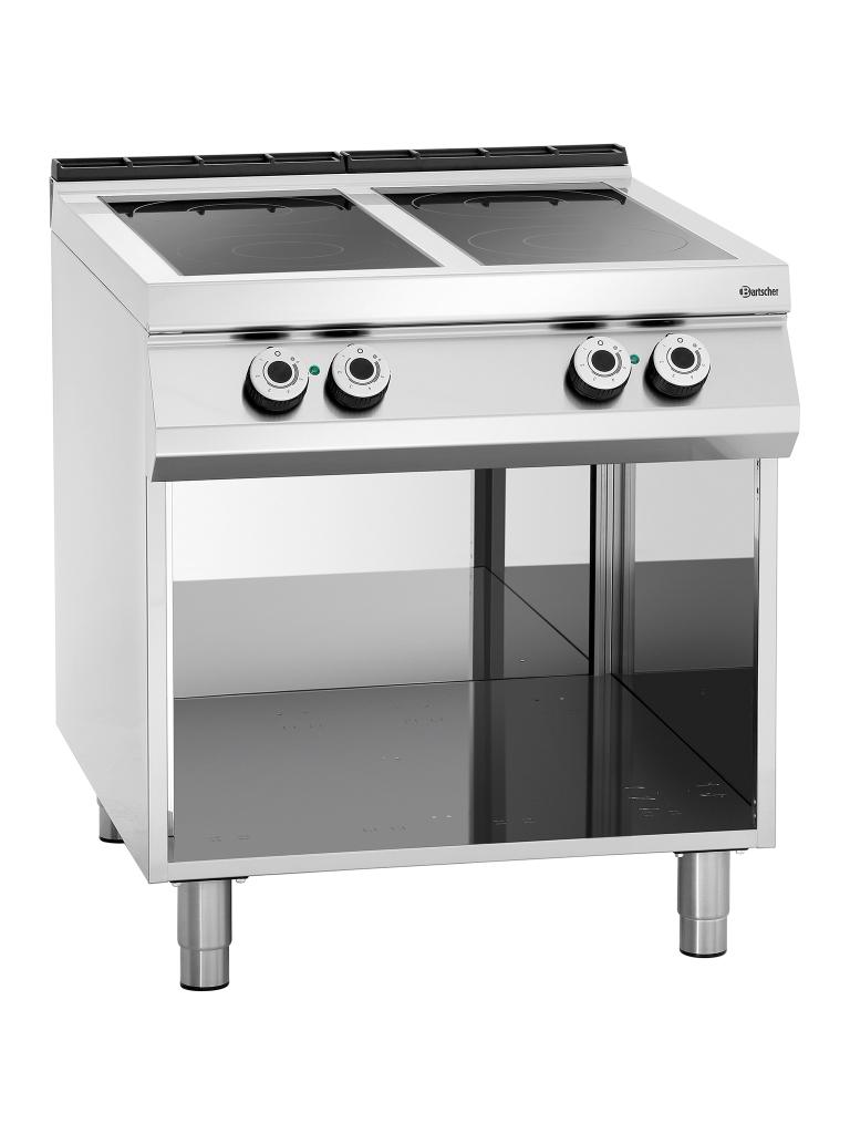 Cuisinière électrique - 4 zones de cuisson - Structure ouverte - Bartscher - 296421