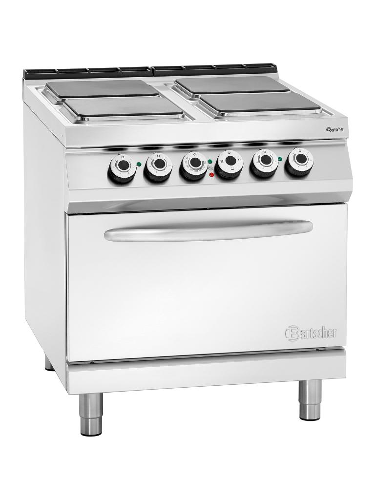 Cuisinière électrique - 4 plaques chauffantes - avec four - Bartscher - 296325