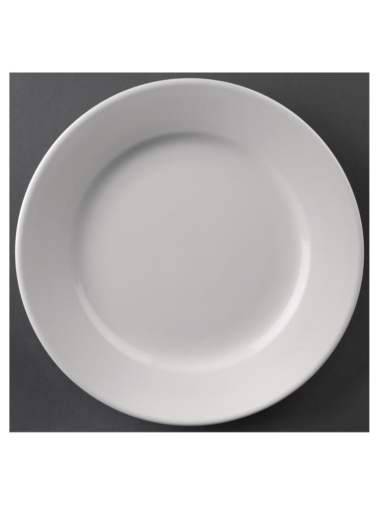 Assiette - 12 pièces - Ø 16,5 x H 2,14 CM - Porcelaine - Olympia - CC206