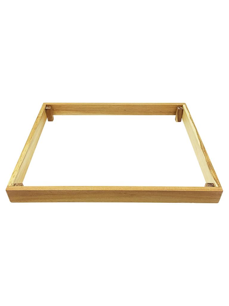 Présentoir buffet - Bois d'acacia - 42 x 32 CM - Pour plaque ardoise - G-Line