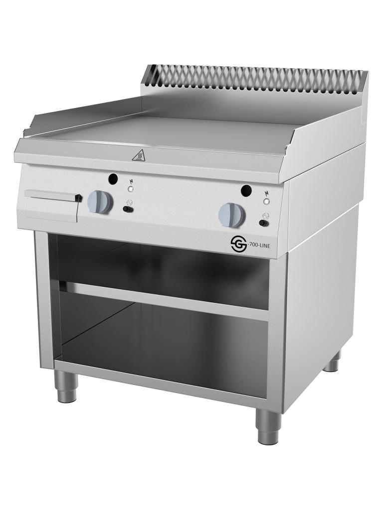 Plancha - Gamme G700 - Gaz - Lisse - 80 CM - Base Ouverte - G-Line