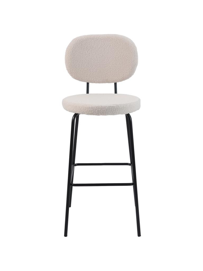 Tabouret de bar Rondo - Teddy Crème - G-Line