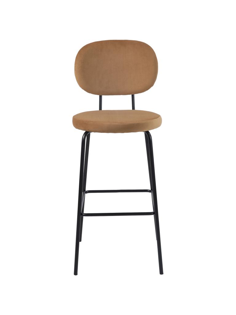 Tabouret de bar Rondo - Velours Cuivre - G-Line