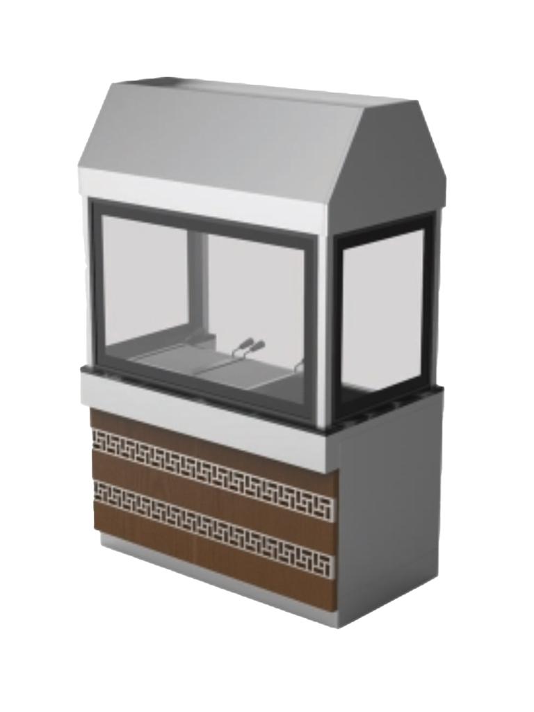 Barbecue à charbon - G-Line - 3 Parties - Hotte aspirante - H 215 x 136 x 79 CM - G-Line