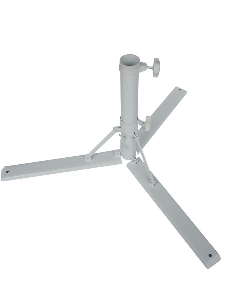 Pied de parasol 3 pieds - Blanc - pliable - 6 kg - G-Line