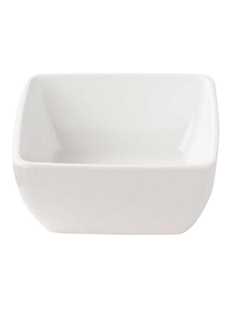 Assiette creuse - Carré - Blanc - Mélamine - L 12,5 x P 12,5 CM - G-Line