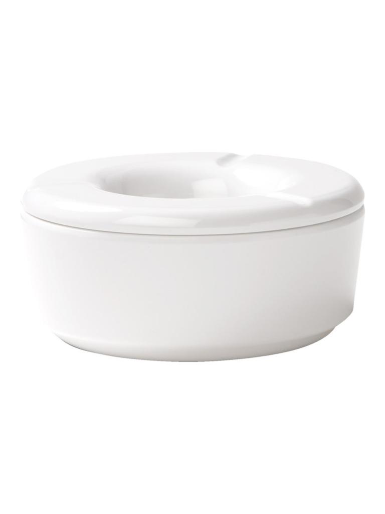 Cendrier - Rond - Avec couvercle - Blanc - Mélamine - Ø11.5 - G-Line