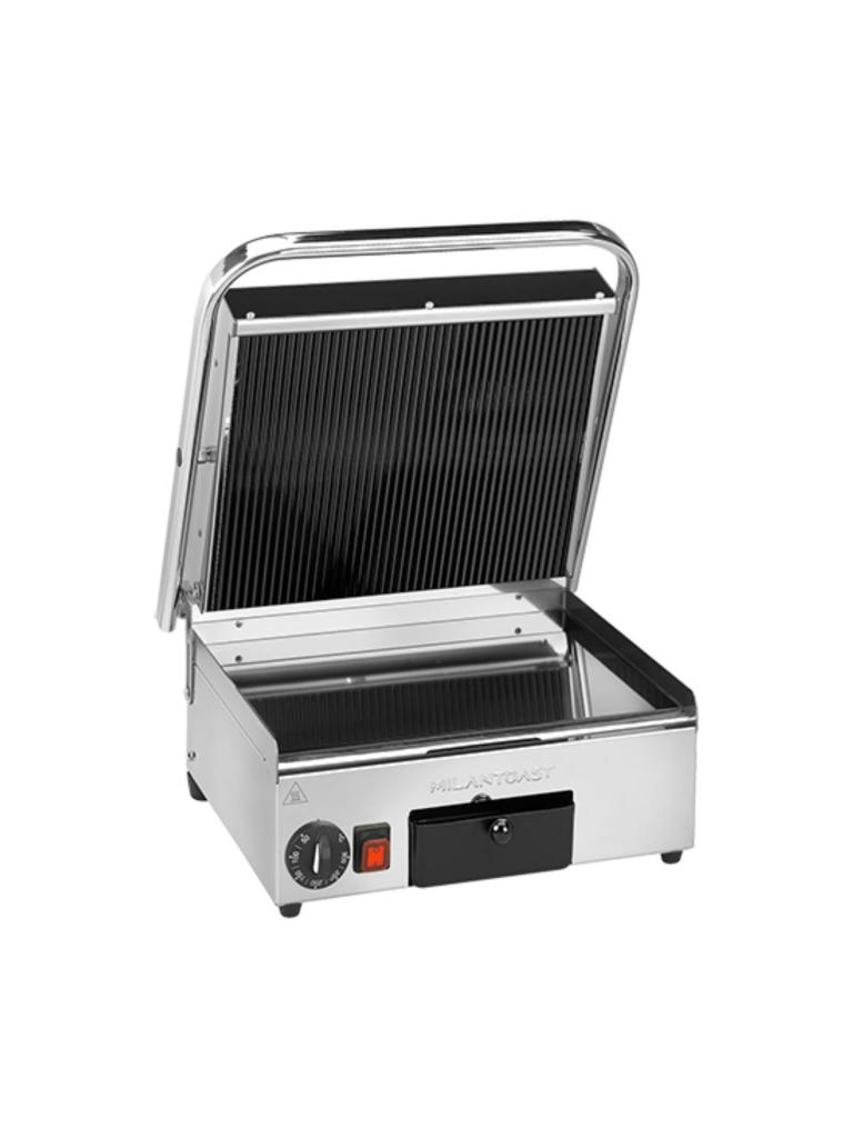 Contactgrill - Glad / Ribbel - 230V - B 41 CM - Milantoast