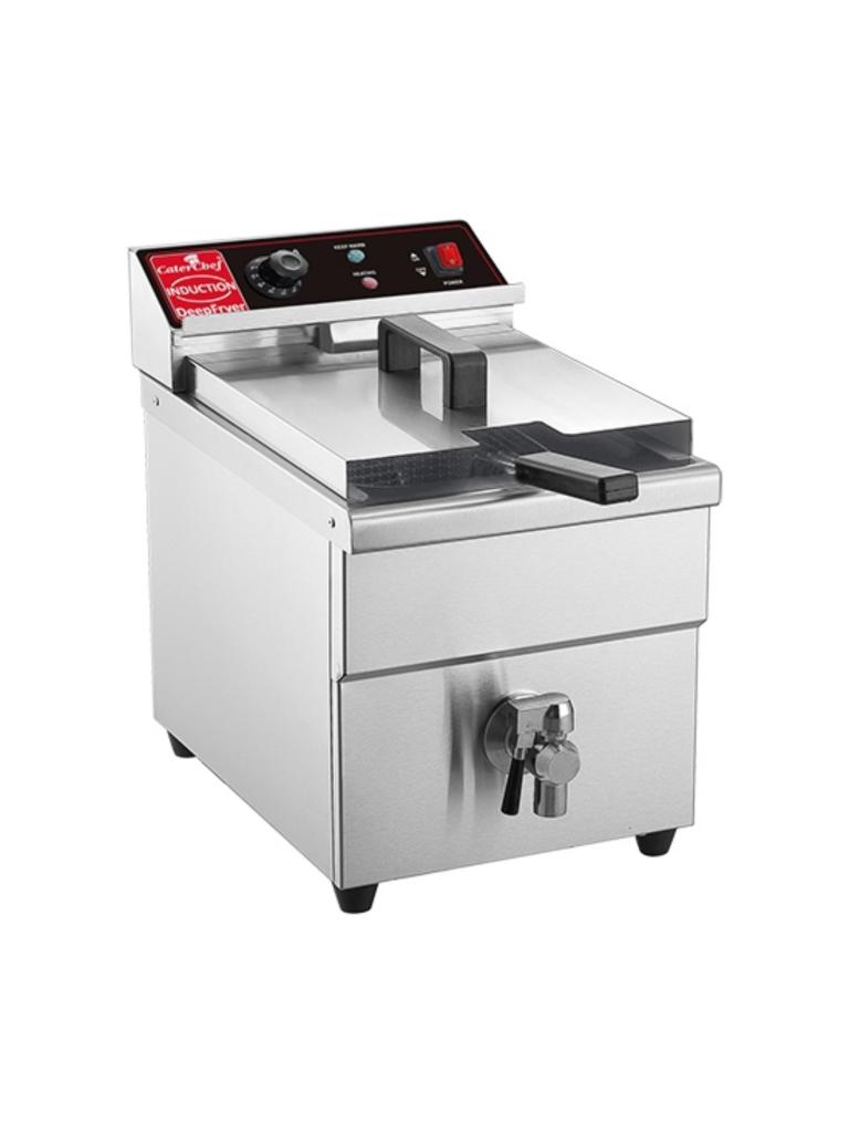 Friteuse - H 41,8 x 29 x 43,7 CM - 12,2 KG - 220 - 240 V - Inox - 8 Litres - Induction - Caterchef - 688018