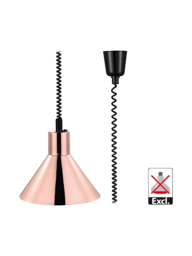 Hotte chauffante - H 21,5 CM - 1,13 KG - Ø26,7 CM - 220 - 240 V - Métal - Cuivre - Caterchef - 688044