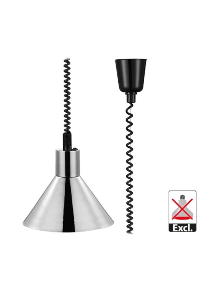 Hotte chauffante - H 21,5 CM - 1,13 KG - Ø26,7 CM - 220 - 240 V - Métal - Chromé - Caterchef - 688043
