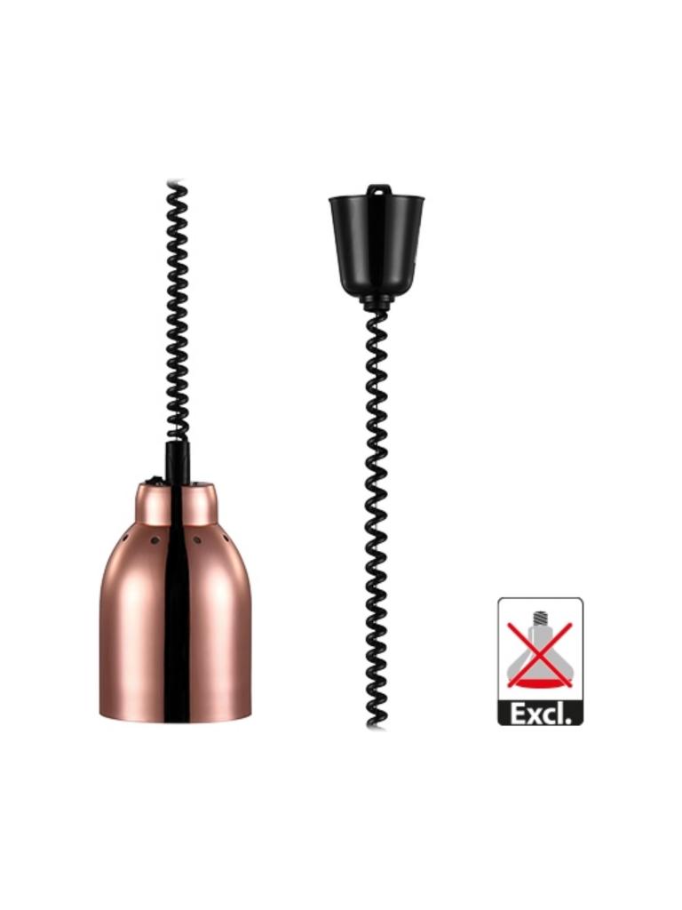 Hotte chauffante - H 23,5 CM - 1,4 KG - Ø15,6 CM - 220 - 240 V - Inox - Cuivre - Caterchef - 688266