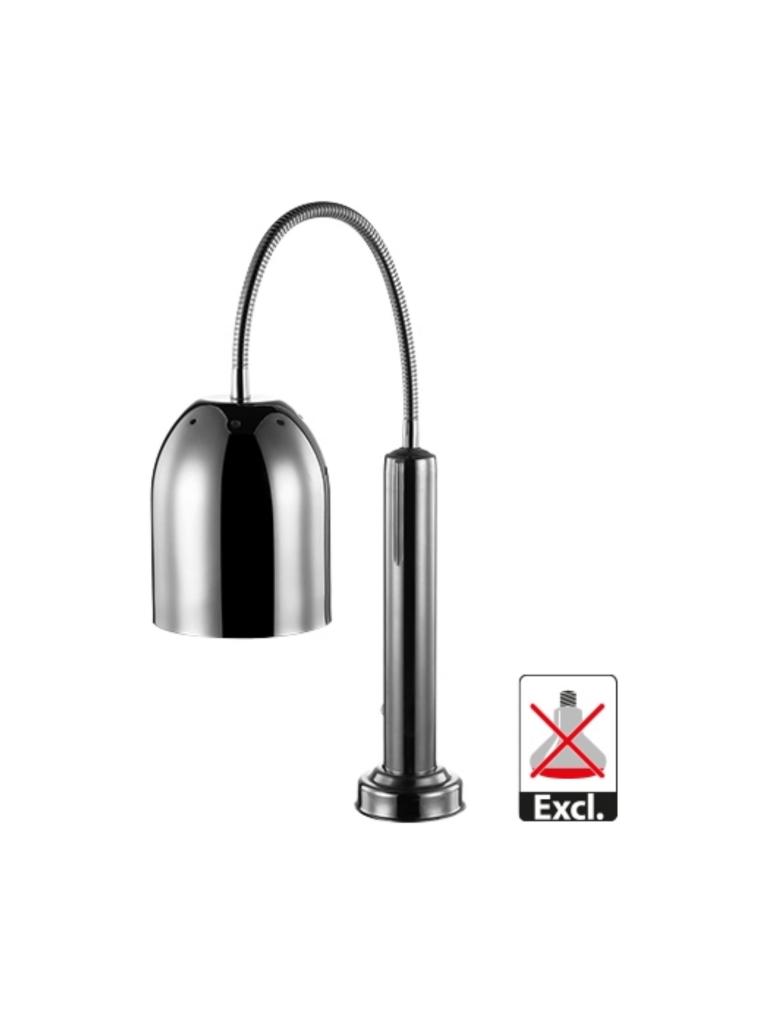 Lampe chauffante - H 60 x 15,6 x 45 CM - 2,14 KG - Ø15,6 CM - 220 - 240 V - Inox - Chromé - Caterchef - 688255