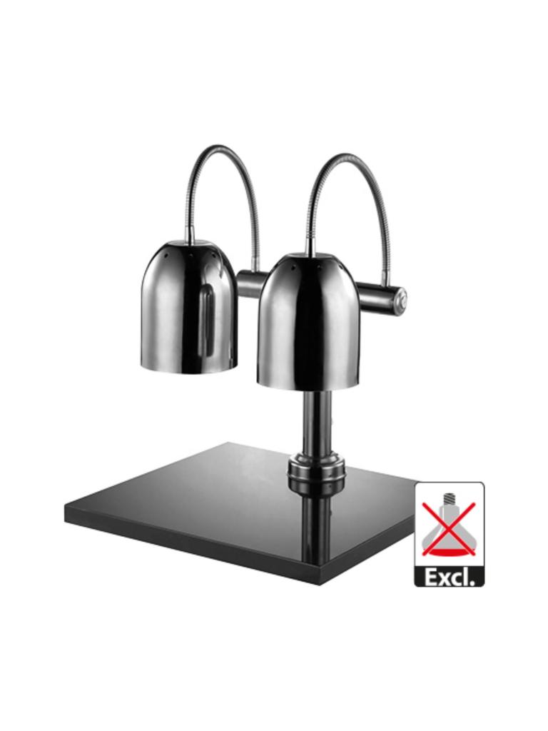 Lampe chauffante - H 65 x 50 x 45 CM - 17,9 KG - Ø15,6 CM - 220 - 240 V - Inox - Chromé - Caterchef - 688262