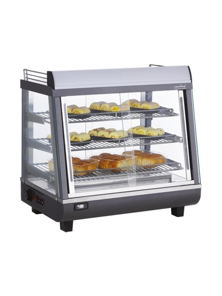 Vitrine chauffante - H 66,3 x 67,5 x 48,4 CM - 31 KG - 220 - 240 V - 1000 W - Inox - +30°C / +90°C - Caterchef - 688078