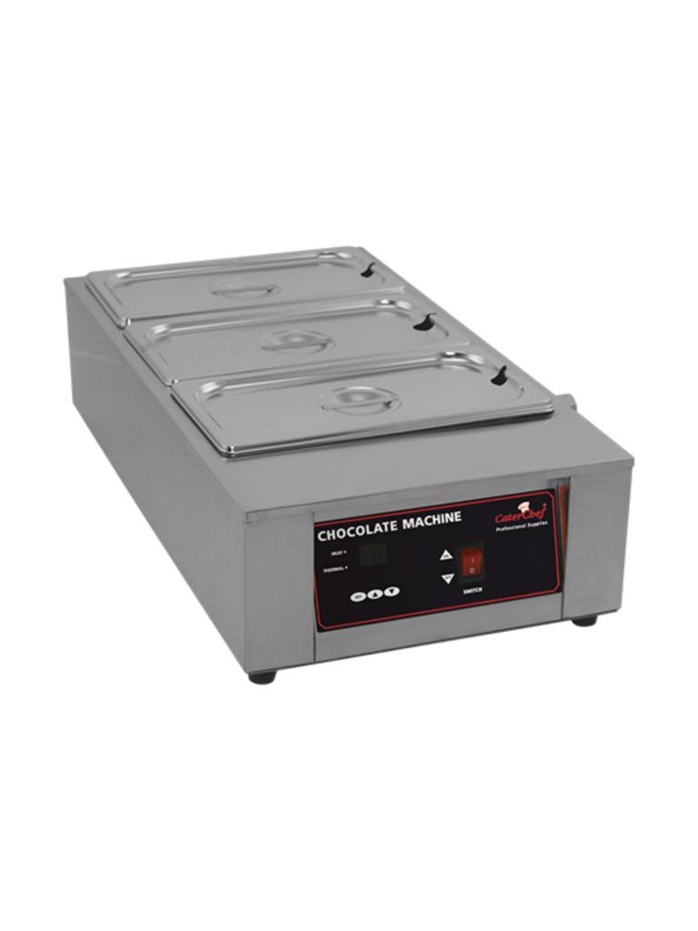 Réchaud Chocolat - H 17,8 x 35,9 x 66,9 CM - 8 KG - 220 - 240 V - 1000 W - Inox - +20°C à 90°C - Caterchef - 921520