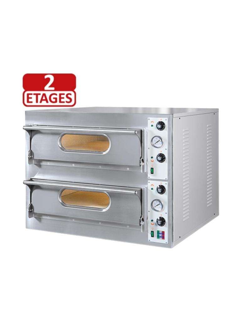 Four à Pizza - H 71 x 94 x 92 CM - 138 KG - 380 - 415 - Sans - Prise V - 9400 W - Inox - +50°C / +400°C - Resto Italia - 780044
