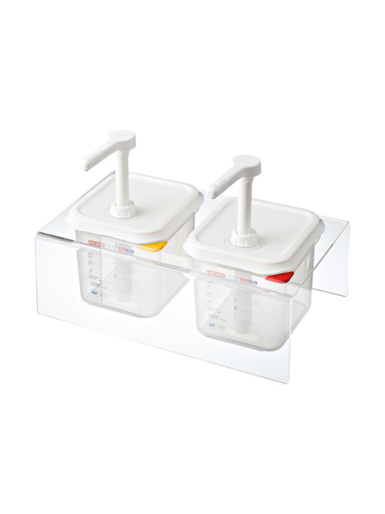 Barre à sauce - H 19,5 x 38 x 22,5 CM - 1 615 KG - Polypropylène - 2,6 Litre - Araven - 962150