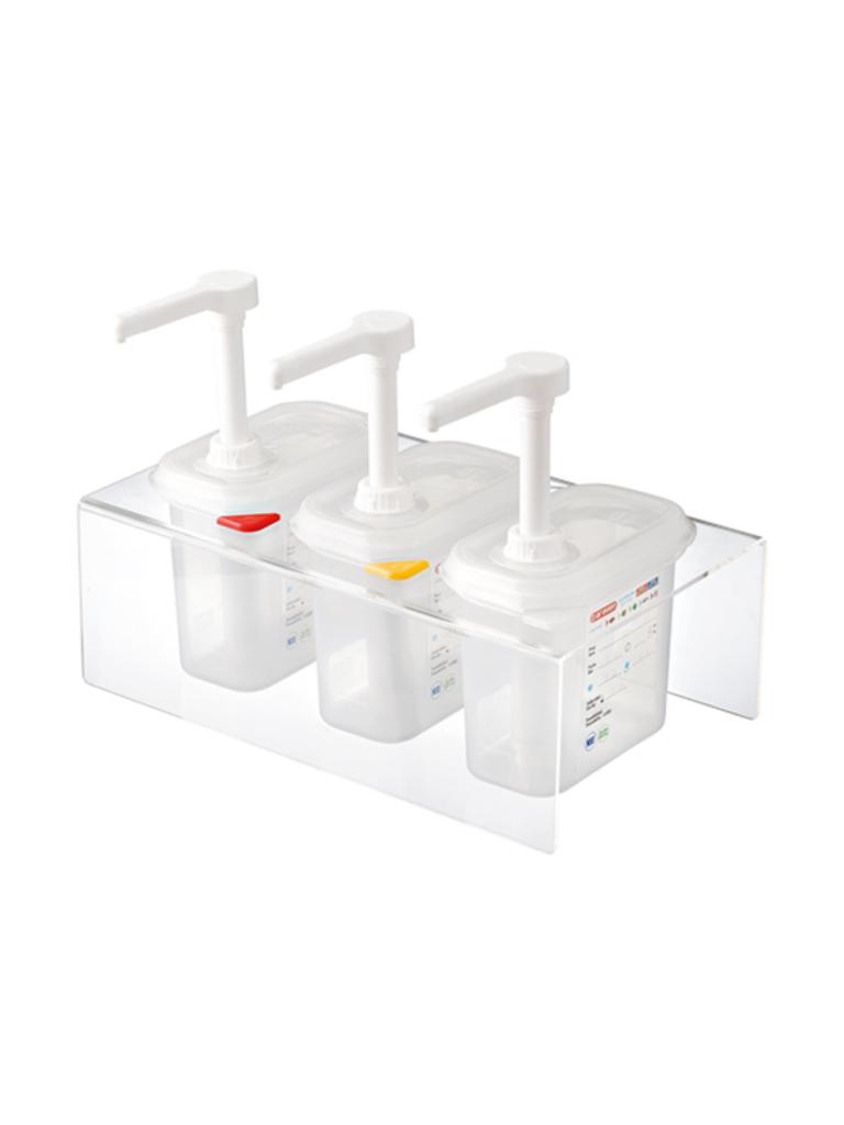 Bar à sauce - H 19,5 x 38 x 22,5 CM - 1 805 KG - Polypropylène - 1,5 Litre - Araven - 962155