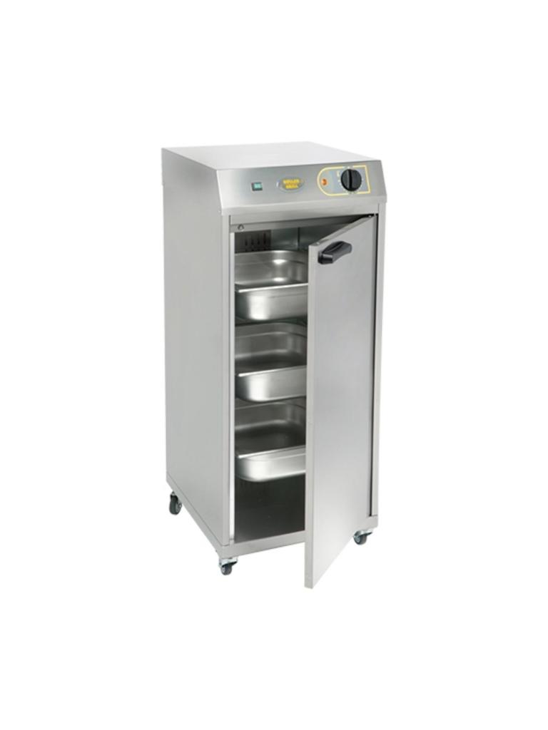 Armoire chauffante - H 92,5 x 42,5 x 46 CM - 30 KG - 220 - 240 V - 1500 W - Inox - +0°C / +130°C - Roller Grill - 304080